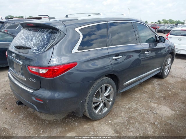 2014 Infiniti Qx60 Hybrid მანქანა იყიდება აუქციონზე, vin: 5N1CL0MN5EC515247, აუქციონის ნომერი: 45165989