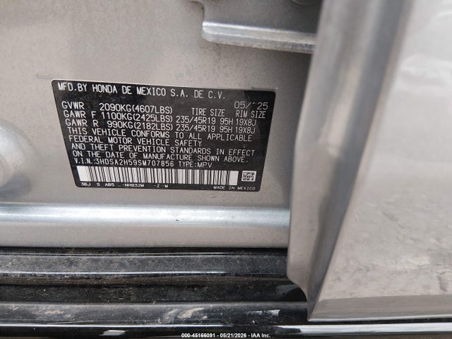Aukcja sprzedaży 2025 Acura Adx A-spec, vin: 3HDSA2H59SM707856, numer aukcji: 45166091