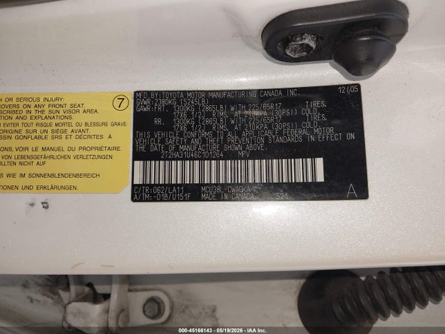 Aukcja sprzedaży 2006 Lexus Rx 330, vin: 2T2HA31U46C101264, numer aukcji: 45166143