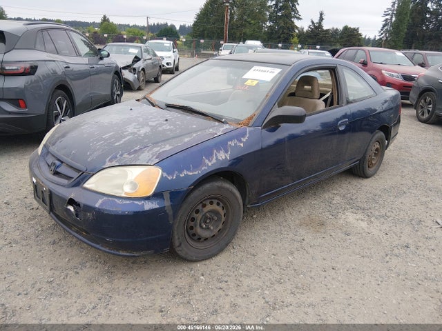 2003 Honda Civic Lx მანქანა იყიდება აუქციონზე, vin: 1HGEM21543L056074, აუქციონის ნომერი: 45166146
