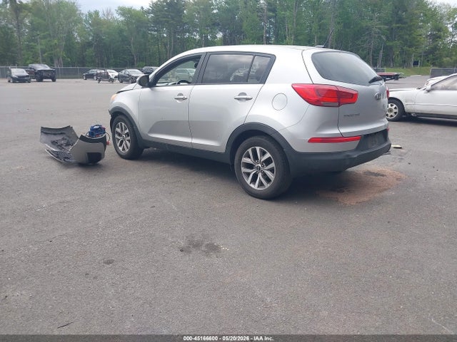 2015 Kia Sportage Lx მანქანა იყიდება აუქციონზე, vin: KNDPB3AC2F7750485, აუქციონის ნომერი: 45166600