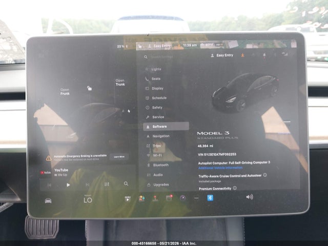 Tesla Model 3 Standard Range Plus Rear-wheel Drive 2021 5YJ3E1EA7MF092253 Image 7