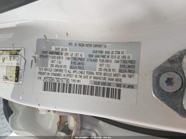 Aukcja sprzedaży 2009 Mazda Cx-9 Touring, vin: JM3TB38V790167789, numer aukcji: 45166661