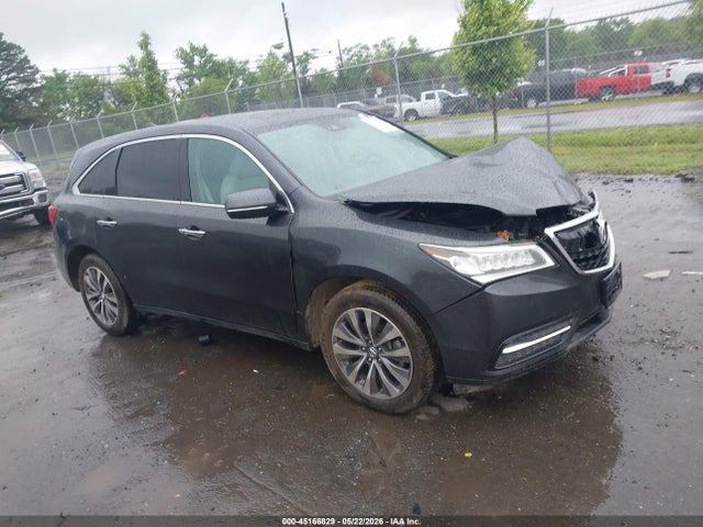 45166829 :رقم المزاد ، 5FRYD4H42GB030097 vin ، 2016 Acura Mdx Technology   Acurawatch Plus Packages/technology Package مزاد بيع