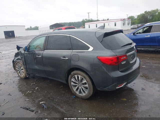 45166829 :رقم المزاد ، 5FRYD4H42GB030097 vin ، 2016 Acura Mdx Technology   Acurawatch Plus Packages/technology Package مزاد بيع