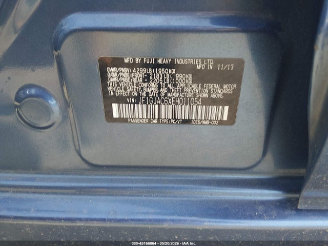 JF1GJAC6XEH011054 Subaru Impreza 2.0i Premium