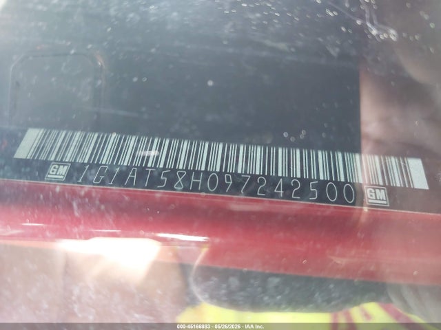 2009 Chevrolet Cobalt Lt მანქანა იყიდება აუქციონზე, vin: 1G1AT58H097242500, აუქციონის ნომერი: 45166883