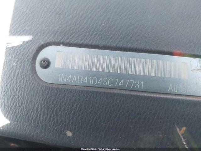 1995 Nissan Sentra Xe/gxe/gle მანქანა იყიდება აუქციონზე, vin: 1N4AB41D4SC747731, აუქციონის ნომერი: 45167155