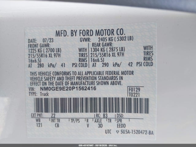 Ford Transit Connect Xl Passenger 2023 NM0GE9E20P1562416 Image 9