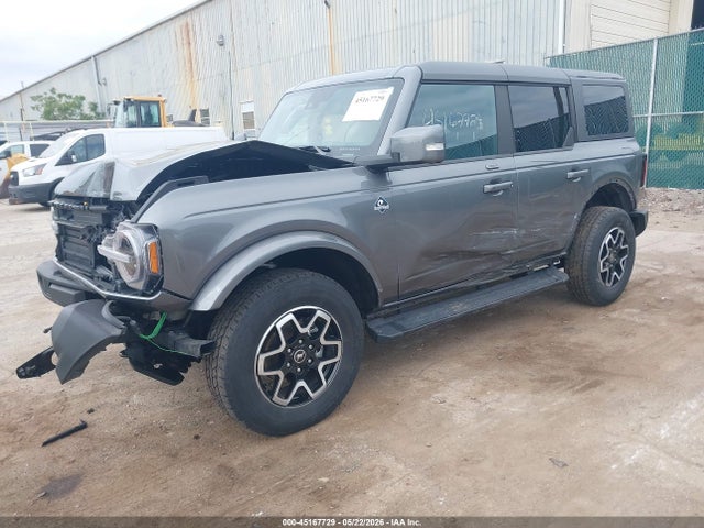 2022 Ford Bronco Outer Banks მანქანა იყიდება აუქციონზე, vin: 1FMEE5DP4NLB67362, აუქციონის ნომერი: 45167729