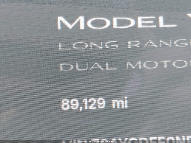 45167738 :رقم المزاد ، 7SAYGDEE0NF316052 vin ، 2022 Tesla Model Y Long Range Dual Motor All-wheel Drive مزاد بيع