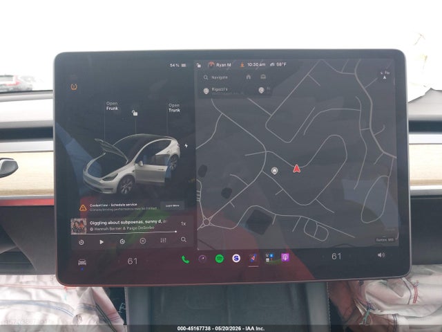 45167738 :رقم المزاد ، 7SAYGDEE0NF316052 vin ، 2022 Tesla Model Y Long Range Dual Motor All-wheel Drive مزاد بيع
