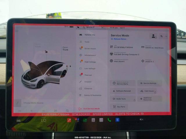 Aukcja sprzedaży 2020 Tesla Model 3 Long Range Dual Motor All-wheel Drive, vin: 5YJ3E1EB8LF795044, numer aukcji: 45167789