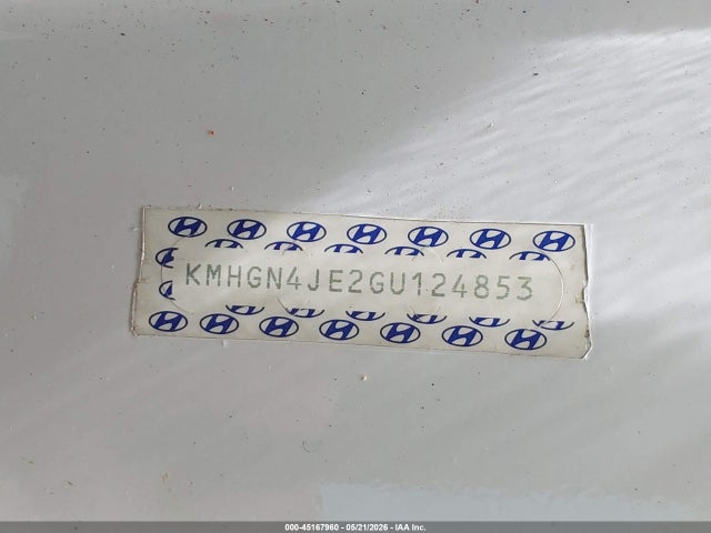 45167960 :رقم المزاد ، KMHGN4JE2GU124853 vin ، 2016 Hyundai Genesis 3.8 مزاد بيع