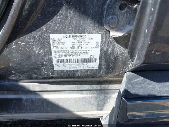1FMUK8DH2SGA32819 Ford Explorer Active