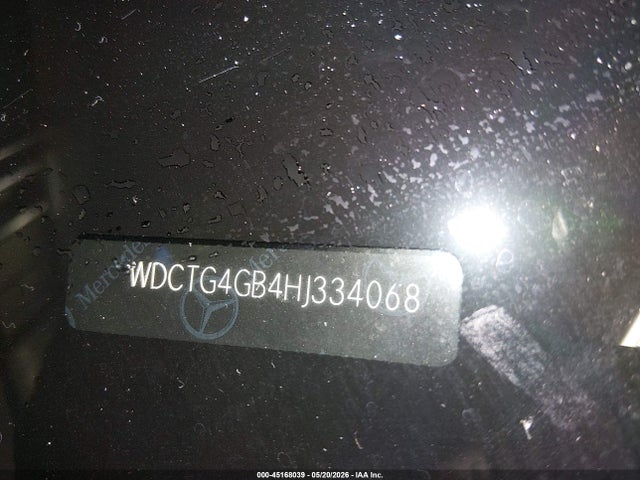 WDCTG4GB4HJ334068 Mercedes-Benz Gla 250 4matic