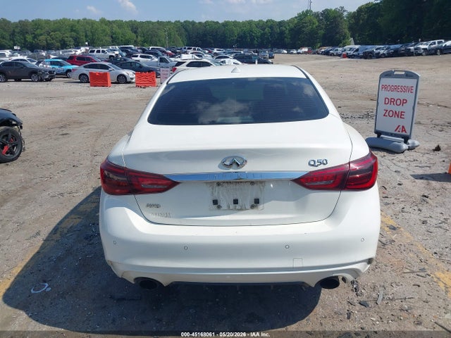 2018 Infiniti Q50 3.0t Luxe მანქანა იყიდება აუქციონზე, vin: JN1EV7AR7JM439562, აუქციონის ნომერი: 45168061