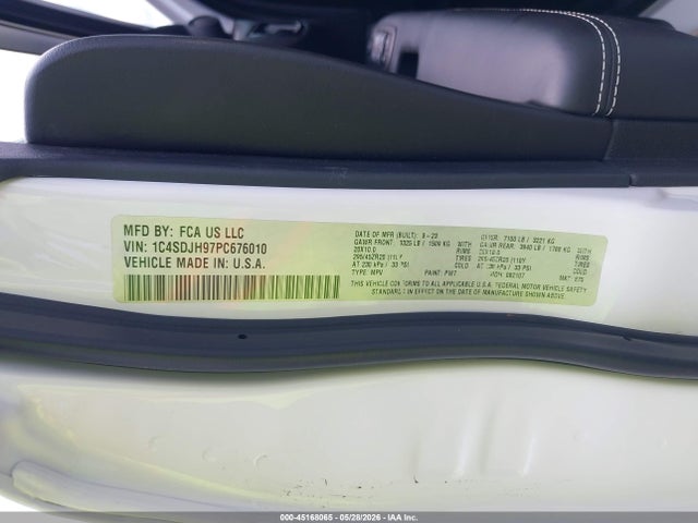 Dodge Durango Srt Hellcat Premium Awd 2023 1C4SDJH97PC676010 Image 9