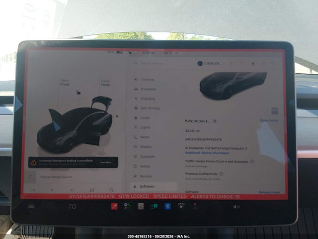 Продаж на аукціоні авто 2023 Tesla Model 3 Rear-wheel Drive, vin: 5YJ3E1EA1PF692478, номер лоту: 45168216