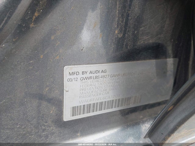 Продаж на аукціоні авто 2012 Audi A4 2.0t Premium, vin: WAUFFAFL6CA120378, номер лоту: 45168262