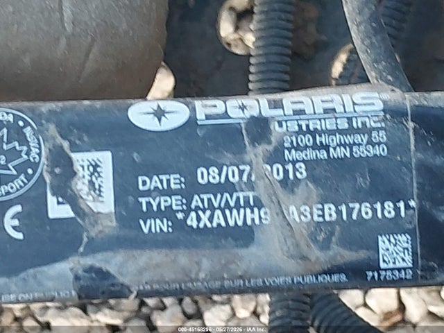 Polaris Ranger 900 Crew 2014 4XAWH9EA3EB176181 Image 10