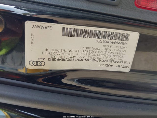 Aukcja sprzedaży 2017 Audi A4 2.0t Season Of Audi Premium, vin: WAUDNAF46HN051209, numer aukcji: 45168336