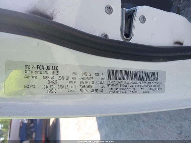 45168344 :رقم المزاد ، 1C4NJPBA6GD525293 vin ، 2016 Jeep Patriot Sport مزاد بيع