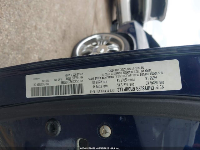 45168426 :رقم المزاد ، 2C3CDYAG5EH293980 vin ، 2014 Dodge Challenger Sxt مزاد بيع