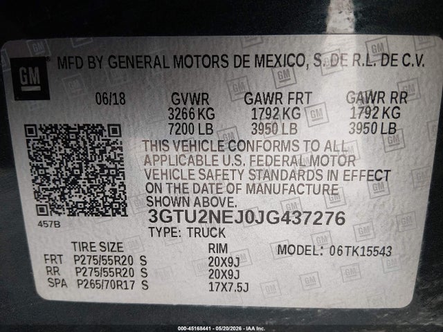GMC Sierra 1500 Slt 2018 3GTU2NEJ0JG437276 Image 9