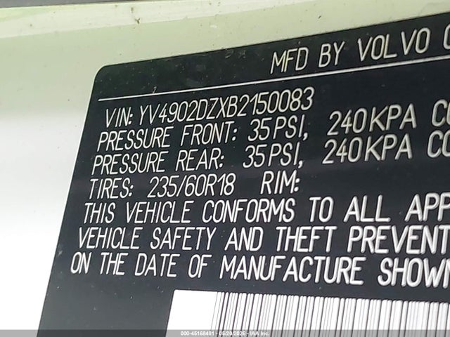 Продажа на аукционе авто 2011 Volvo Xc60 T6/t6 R-design, vin: YV4902DZXB2150083, номер лота: 45168481