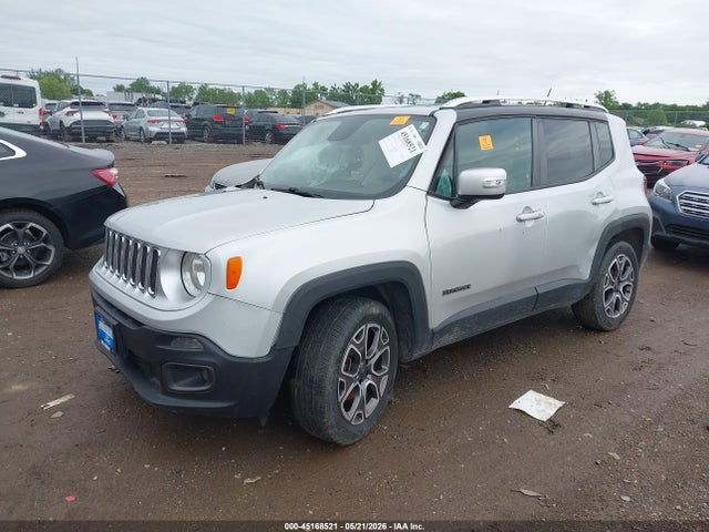 2015 Jeep Renegade Limited მანქანა იყიდება აუქციონზე, vin: ZACCJBDT0FPB61183, აუქციონის ნომერი: 45168521