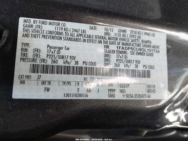 Ford C-max Energi Sel 2016 1FADP5CU9GL101724 Image 9