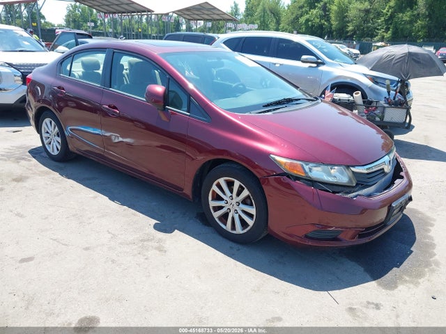 45168733 :رقم المزاد ، 2HGFB2F87CH509016 vin ، 2012 Honda Civic Ex مزاد بيع
