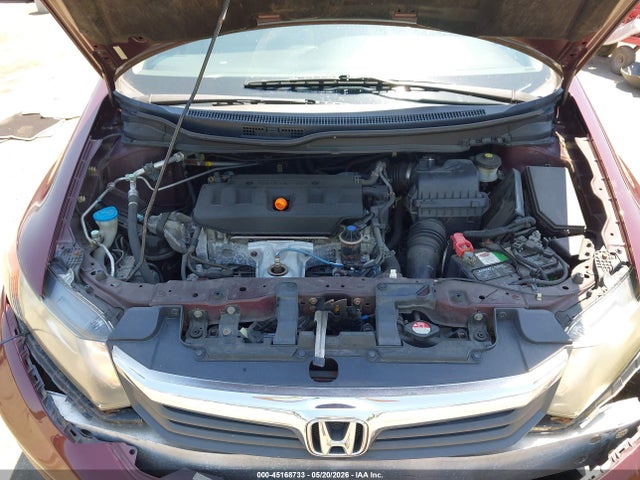 45168733 :رقم المزاد ، 2HGFB2F87CH509016 vin ، 2012 Honda Civic Ex مزاد بيع