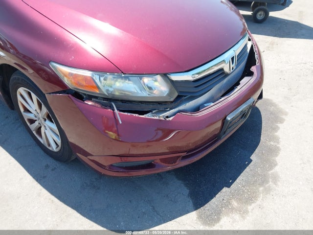 45168733 :رقم المزاد ، 2HGFB2F87CH509016 vin ، 2012 Honda Civic Ex مزاد بيع