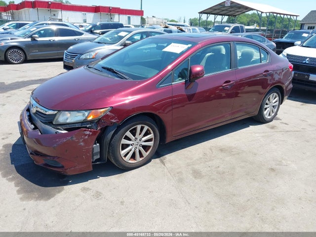 45168733 :رقم المزاد ، 2HGFB2F87CH509016 vin ، 2012 Honda Civic Ex مزاد بيع