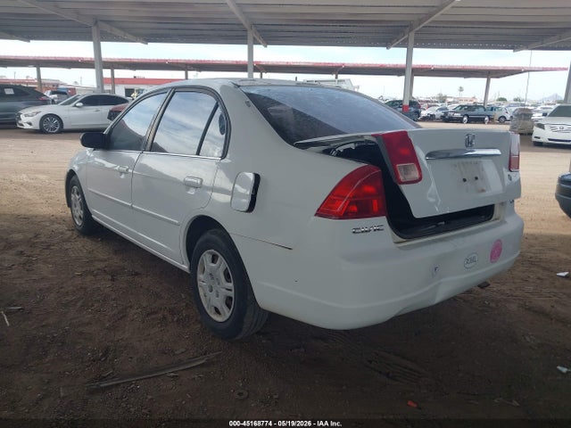 45168774 :رقم المزاد ، 1HGES15512L060074 vin ، 2002 Honda Civic Lx مزاد بيع