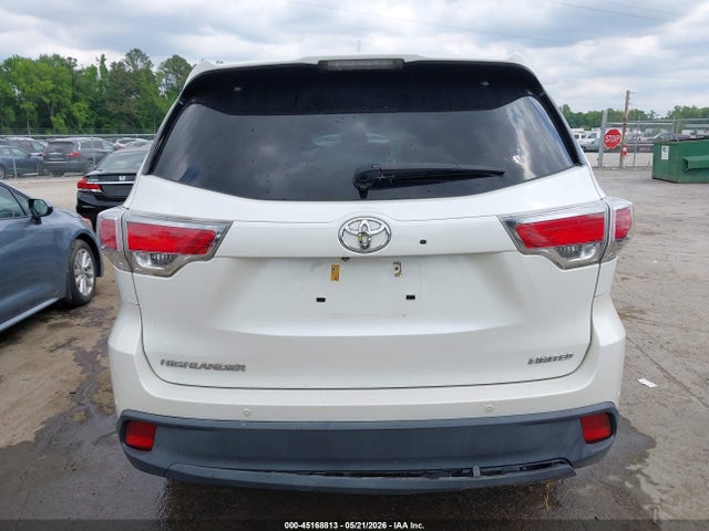 2016 Toyota Highlander Limited V6 მანქანა იყიდება აუქციონზე, vin: 5TDYKRFH9GS181377, აუქციონის ნომერი: 45168813