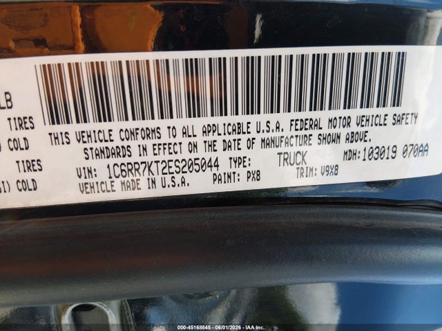 Aukcja sprzedaży 2014 Ram 1500 Express, vin: 1C6RR7KT2ES205044, numer aukcji: 45168845