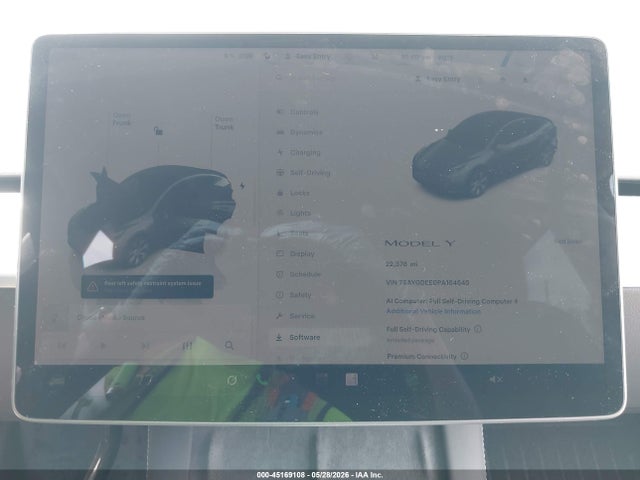 45169108 :رقم المزاد ، 7SAYGDEE0PA164645 vin ، 2023 Tesla Model Y Awd/long Range Dual Motor All-wheel Drive مزاد بيع