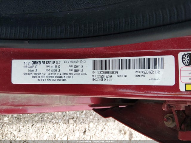Продаж на аукціоні авто 2014 Chrysler 200 Touring, vin: 1C3CCBBB9EN198378, номер лоту: 45169446