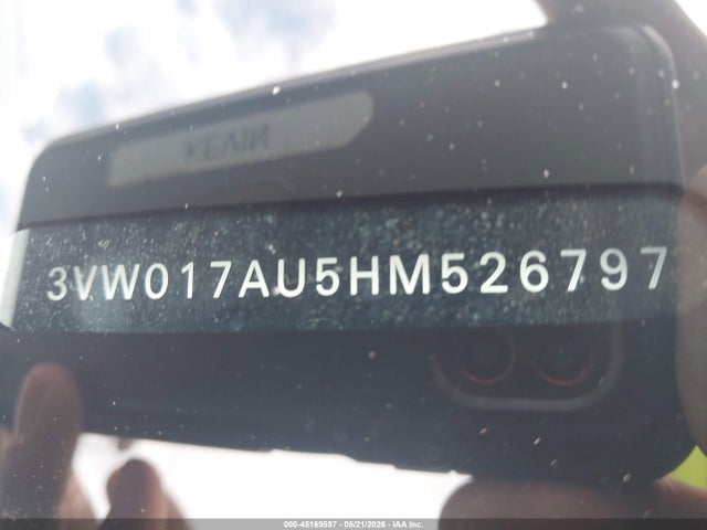 Aukcja sprzedaży 2017 Volkswagen Golf Sportwagen Tsi S, vin: 3VW017AU5HM526797, numer aukcji: 45169597