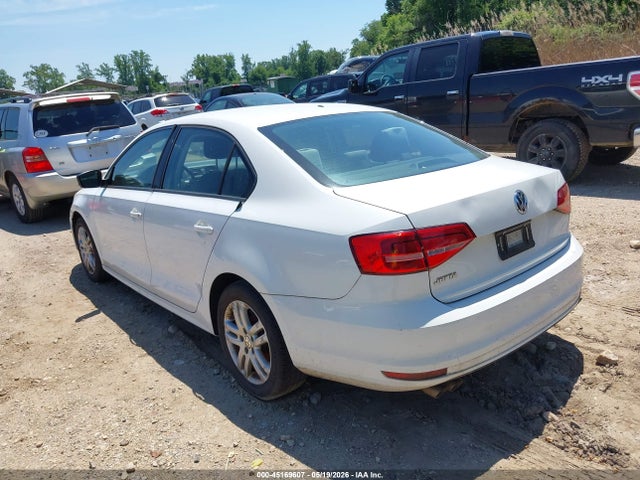 2015 Volkswagen Jetta 2.0l S მანქანა იყიდება აუქციონზე, vin: 3VW2K7AJ4FM252663, აუქციონის ნომერი: 45169607