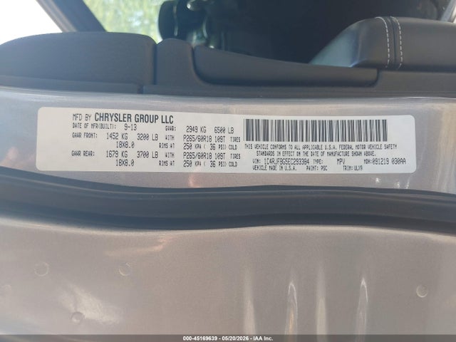 Aukcja sprzedaży 2014 Jeep Grand Cherokee Limited, vin: 1C4RJFBG5EC293384, numer aukcji: 45169639