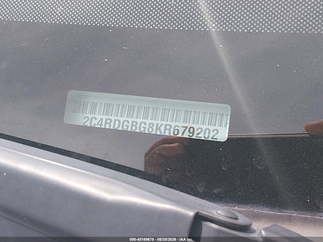 Продаж на аукціоні авто 2019 Dodge Grand Caravan Se, vin: 2C4RDGBG8KR679202, номер лоту: 45169678