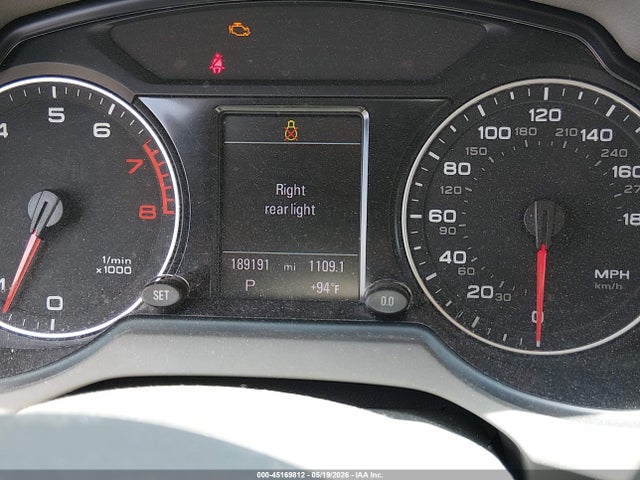 45169812 :رقم المزاد ، WA1DKAFP8CA059943 vin ، 2012 Audi Q5 3.2 Premium Plus مزاد بيع