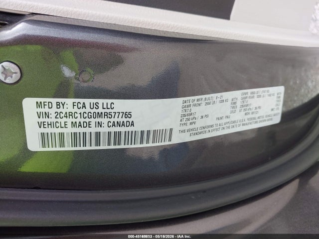 Chrysler Voyager Lx 2021 2C4RC1CG0MR577765 Image 9