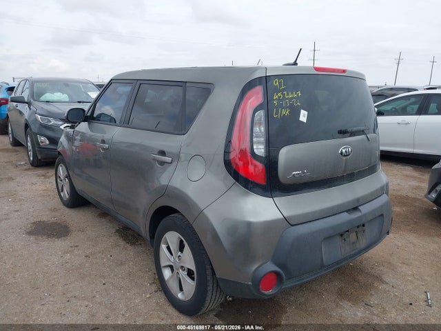 45169817 :رقم المزاد ، KNDJN2A25F7205055 vin ، 2015 Kia Soul ! مزاد بيع