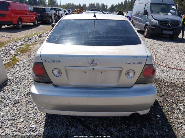 45169840 :رقم المزاد ، JTHBD182410006120 vin ، 2001 Lexus Is 300 مزاد بيع