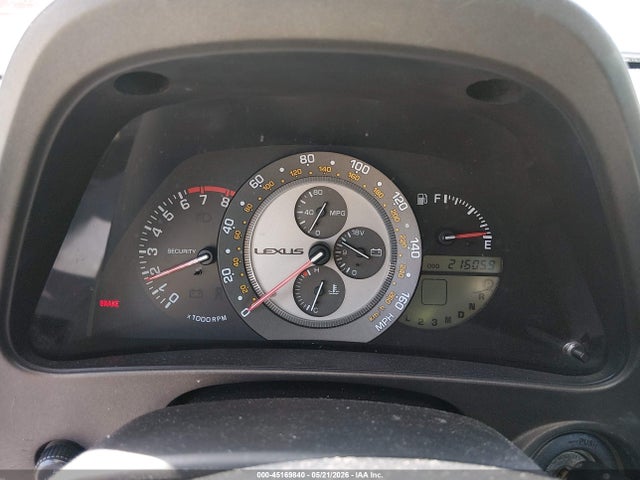 45169840 :رقم المزاد ، JTHBD182410006120 vin ، 2001 Lexus Is 300 مزاد بيع